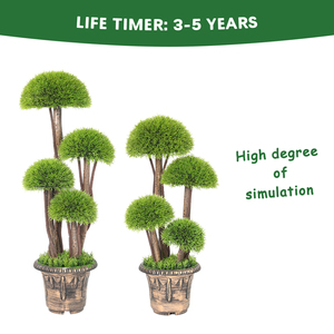 PZ-3-138/191 Ngoài Trời Trang Trí Thực Tế Nhựa Giả Topiary Cây Cây Thông Cỏ Cây Nhân Tạo Trong Chậu Cây - Product Image 3