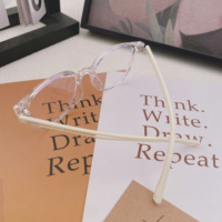 Nouvelle monture de lunettes 2025 ultra-légère à monture complète, motif géométrique, style Instagram tendance, pour grands visages et petits écrans
