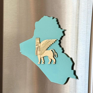 Magnete per Frigorifero Souvenir Cittadino con Mappa e Leone, Vendita Diretta dalla Fabbrica Cinese, Personalizzabile - Product Image 1