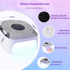 Lampe UV LED 801 Plus 188W Haute Puissance pour Séchage Rapide des Ongles, Portable, en ABS, à Brancher, pour Vernis Gel, Outil de Manucure Professionnel, Vente en Gros - Product Image 3