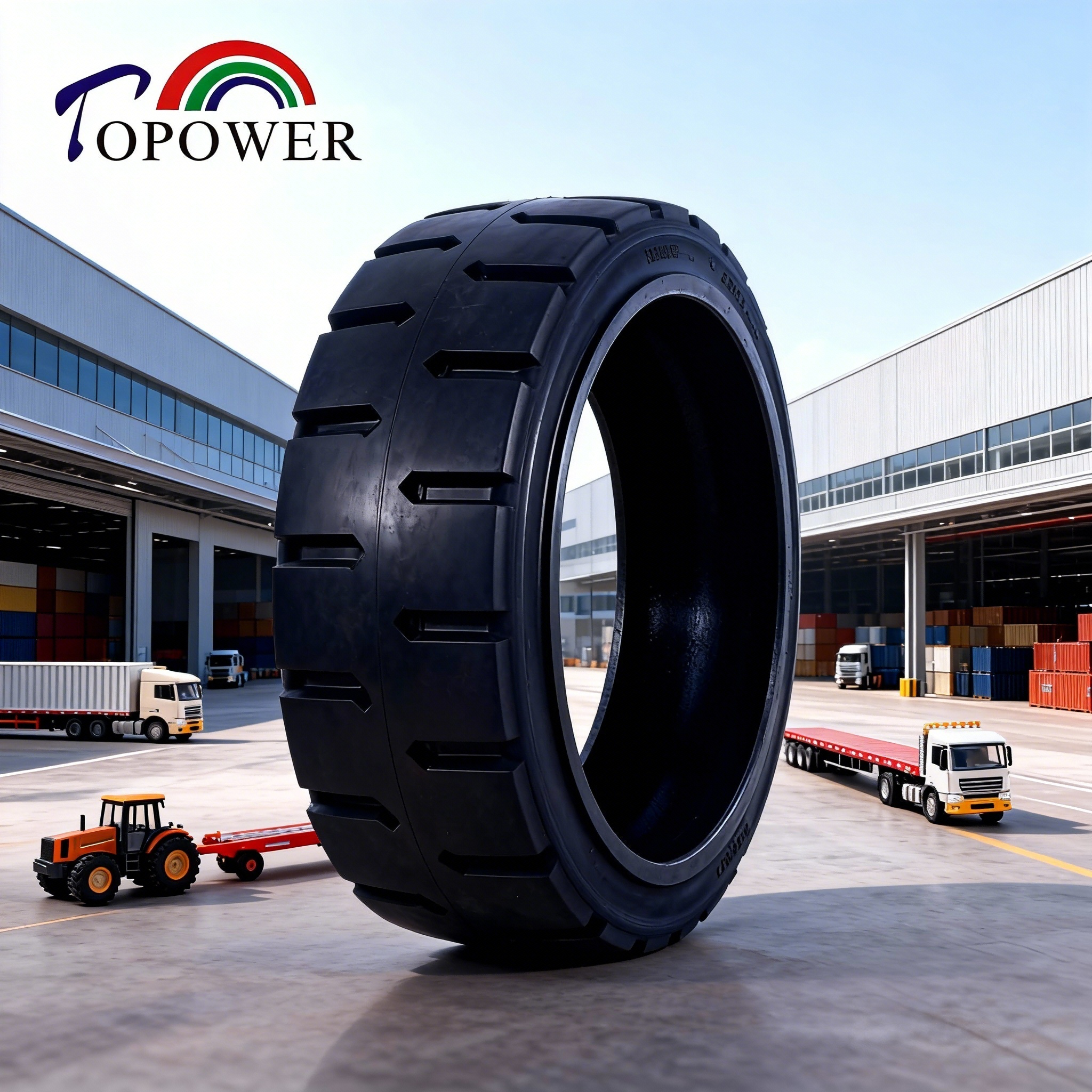 Factory Price  21x8x15 TP327 533x203x381 Press on Solid Tire  Super Elastic Long Life Industrial Solid Tyre