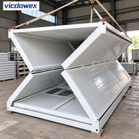 Bâtiment modulaire préfabriqué en Z, pliable, résistant aux tremblements de terre, facilement déplaçable, pour bureaux, entrepôts et habitations.