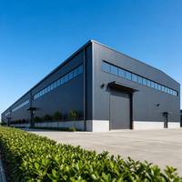 Entrepôt métallique préfabriqué à faible coût pour le stockage commercial d'inventaire, avec support technique personnalisé