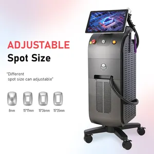 Terbaru 4 panjang gelombang 755nm 1064nm 808nm 940nm profesional es tanpa rasa sakit Laser dioda mesin penghilang rambut