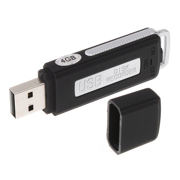 Custom Mini Digital Voice Recorder Audio Recorder with 8gb Usb Flash Drive Black