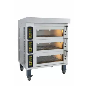 Voedselwinkel Bakdek Oven Commerciële Industriële Kookapparatuur Pizza Oven Houtvuur Brood Cake Bakkerij Elektrische Oven
