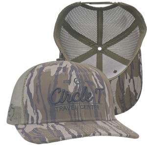 Casquette Trucker en Maille Camouflage Vintage Personnalisée de Haute Qualité pour Hommes, Broderie 3D, 6 Panneaux, Casquettes Snapback pour la Pêche et la Randonnée - Product Image 1
