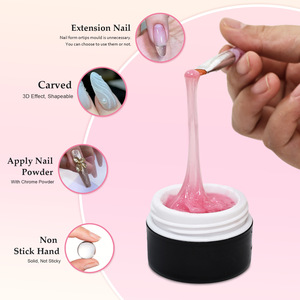 Gel <span class=keywords><strong>de</strong></span> Extensión <span class=keywords><strong>de</strong></span> <span class=keywords><strong>Uñas</strong></span> Sólido en 4 <span class=keywords><strong>Colores</strong></span>, Gel Constructor Suave <span class=keywords><strong>para</strong></span> <span class=keywords><strong>Uñas</strong></span> Acrílicas, Gel <span class=keywords><strong>para</strong></span> Moldear y Esculpir a Mano, Etiqueta y Empaque Personalizados - Product Image 2