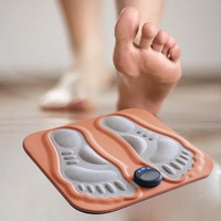 Tapis de massage des pieds 3D à micro-courant pulsé, masseur de mollets et pieds, appareil de thérapie automatique des pieds, acupression et acupuncture