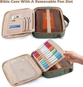 Muestras Gratis de Bolsas y Carteras para Biblias - Funda Grande para Biblia con Correa para el Hombro, Lazos Desmontables para Bolígrafos, Accesorios para Biblias - Product Image 3