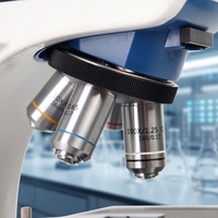 Microscope biologique binoculaire optique à objectif fini 1600X, oculaire achromatique semi-plano WF, éclairage LED Kohler 3W pour laboratoire et clinique