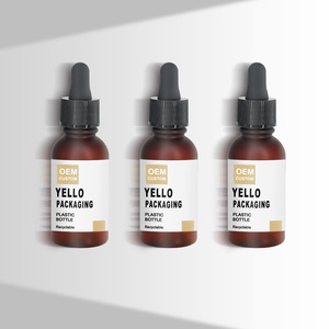 Bao Bì Chăm Sóc Da Chai Đựng Mỹ Phẩm Dưỡng Tóc Mặt Màu Hổ Phách Mờ Nhựa PET Rỗng Chai Nhỏ Giọt Tinh Dầu 50Ml - Product Image 3