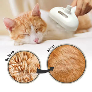 Cepillo de Vapor para Gatos 3 en 1, Peine para Eliminar el Pelo de Mascotas con Vapor, Autolimpiante, Antiestático, Eficaz para Eliminar el Pelo, Cepillo para el Cuidado de Gatos - Product Image 3