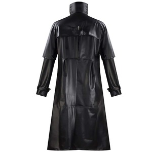 Veste en cuir gothique pour homme, trench-coat punk, costume d'<span class=keywords><strong>Halloween</strong></span> MDEC-058 - Product Image 1