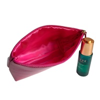 Trousse de toilette de voyage personnalisée pas cher pochette de rangement pour les soins de la peau trousse de maquillage promotionnelle pour le vin sac de cosmétique esthétique à paillettes bordeaux