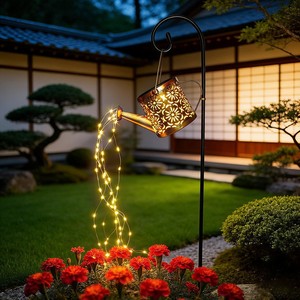 Regadera Solar con Luz LED, Lámpara de Jardín para Exteriores con Guirnalda de Luces para Decoración de Jardín y Paisaje - Product Image 1