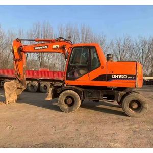 DH150W-7 DH150 d'occasion 130W 140W 150W Chine officielle en gros pelle sur pneus Doosan 15 tonnes DH150W-7 de Corée - Product Image 1
