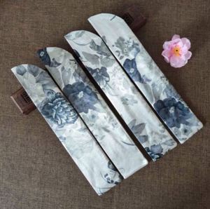 Sac cadeau en satin de soie personnalisé avec logo, pochette de protection pour éventail pliant, idéal pour mariage, Noël, Nouvel An, emballage et conditionnement - Grande Vente - Product Image 2