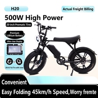 Vélo électrique personnalisé rapide 20 pouces 48V 13Ah avec moteur roue arrière, frein à disque et pneus larges, VTT hybride électrique pour adultes