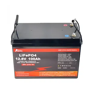 Batteries au lithium 12V 24v 100ah 200ah 300ah 400ah lifepo4 batterie solaire pour batterie de stockage d'énergie solaire