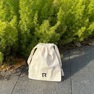 Customizable Logo Gifts Eco-Friendly Organic Cotton <b>Canvas</b> Handbag Dust Bag GOTS Certified Biodegradable Durable for Crafts - Product Image 5