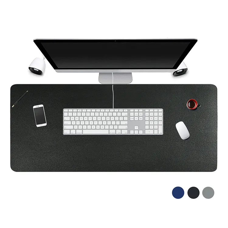 Alfombrilla de escritorio grande a todo color de Venta caliente OEM alfombrilla de ratón en blanco impresa personalizada impermeable para sublimación