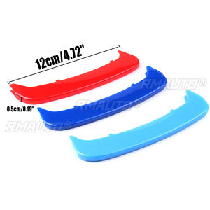 Rejilla delantera de 11 barras para coche, estilo riñón, cubiertas de rejilla de moda, 11 varillas, pegatina 3D para BMW Serie 3 E36 1996-1998 - Product Image 6