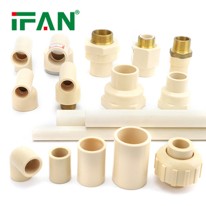 IFAN ASTM2846 todos los tipos de accesorios de CPVC 1/2 "-1" PN16 rosca hembra <span class=keywords><strong>crema</strong></span> en T inserto de latón accesorio de tubería de CPVC - Product Image 1