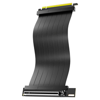 Kabel Riser JEYI PCIe 5.0 x16 128Gbps Ekstensi GPU 180 ke 90 untuk Seri RTX 50/40/30 20CM OEM