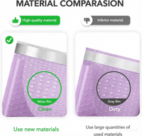Sac d'expédition personnalisé avec logo, écologique, imprimé offset, adhésif puissant, emballage logistique épaissi en plastique à bulles