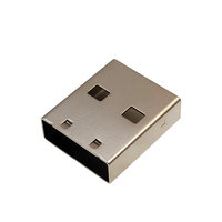 Connecteur USB a Coque en fer métallique Boîtier de connecteur mâle 12-15mm Boîtier de prise USB Récepteur de souris sans fil