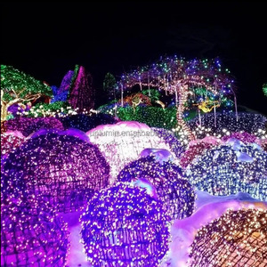 Uplumin 3D <span class=keywords><strong>LED</strong></span> PVC vườn toàn cầu bóng IP65 ngoài trời giáng sinh đồ trang trí Halloween chiếu sáng trang trí lớn hình cầu quả bóng ánh sáng - Product Image 6