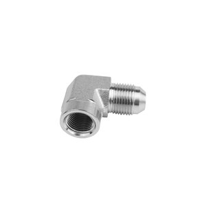 Raccord hydraulique JIC haute pression forgé, raccords hydrauliques mâles NPTF, <span class=keywords><strong>coude</strong></span> à 90 degrés, adaptateur hydraulique 2502 SAE, raccord de tuyau - Product Image 1