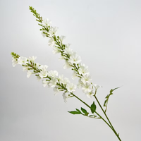 Fleur artificielle bleu-violet, 2 fourches de delphinium, pour mariage, auditorium, scène décorative, arrangement floral de route