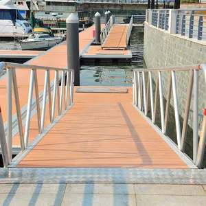 Pontone piattaforma galleggiante molo Marina ingegneria Design pontone pontile galleggiante in alluminio