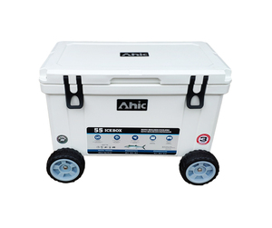 Glacière Grand Format en Plastique 55 L, Personnalisable, pour Canettes <span class=keywords><strong>de</strong></span> <span class=keywords><strong>Bière</strong></span> et Aliments Isolés, Coffre à Glace avec Roues pour Pêche en Extérieur - Product Image 6