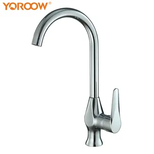 Nanan faucet factory Environmental eco-friendly waterfall faucet parts swan neck full brass hot cold water kitchen mixer tap