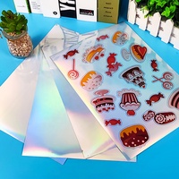 Vente en gros d'étiquettes en papier jet d'encre vide Make Oem Bon marché Ruban argenté Fabricant d'autocollants hologrammes Autocollants holographiques personnalisés en vinyle