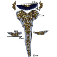 Patchs brodés en dentelle verte à fleurs, à coudre sur les vêtements, robes, appliques en mousseline, réparation, artisanat manuel