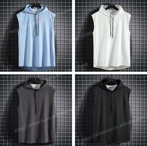 <span class=keywords><strong>D</strong></span>ébardeur <span class=keywords><strong>sans</strong></span> manches pour hommes, T-shirt <span class=keywords><strong>d</strong></span>écontracté, Sweat à capuche de couleur unie, T-shirt à lacets, Sweat-shirt Hip Hop pour hommes, <span class=keywords><strong>Gilet</strong></span> de sport pour hommes - Product Image 2