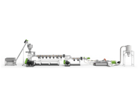 Machine de granulation à vis simple robuste pour plastiques rigides (vis 160-250 mm) |   Débit de sortie 500-1800 kg/h |   Évacuation sous vide forcé