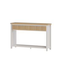 SL-ST1616 Moderne Lattes Classiques Cannelées Entrée Couloir MDF En Bois Étroit Longue Console avec Tiroirs