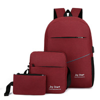Sac à dos d'affaires pour ordinateur portable, sac à bandoulière de bureau, sac à dos trois pièces grande capacité pour hommes