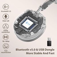 Casque sans fil promotionnel avec ENC Noise Cancelling Team Skype Zoom Fast Charge Headphone USB Dongle