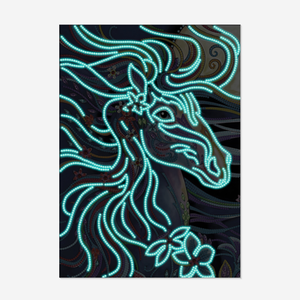 Nuit lumineux diamant peinture crâne chat <span class=keywords><strong>aigle</strong></span> <span class=keywords><strong>dauphin</strong></span> diamant strass enfants bricolage cadeau décor peinture en gros - Product Image 1