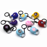 Forme 3d personnalisée Kettlebell Fitness Gym Porte-clés en métal Porte-clés en métal 3d personnalisé