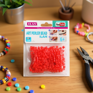 Perline ILAN Art Perler 5x5mm Rosso Anguria per Creazioni Artigianali e Gioielli Fai-da-Te - Product Image 3
