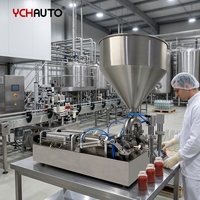 Machine de remplissage durable à double buse pour sachets de sauce, miel, pâte de tomate, ketchup et mayonnaise