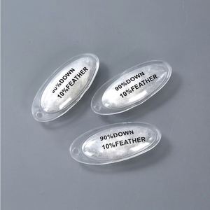 Custom Gas Filled <b>Down</b> Tag Inflatable Label for Eiderdown Garments - Product Image 1