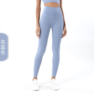 Mujeres Sanding Scrunch Butt Yoga Medias Lady Nude Sensation Pantalones de gimnasio de cintura alta Abdomen femenino Pies atados Pantalones para correr - Product Image 6